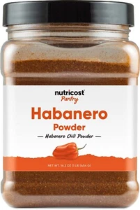 Nutricost Pantry Pure Habanero Powder (1 Pound) - Non GMO, Gluten-Free - Picture 1 of 6