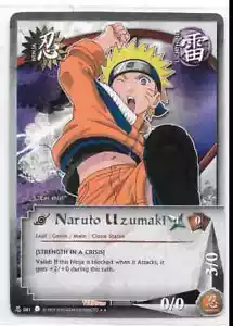 Juego de cartas Naruto Ccg Tcg 2002 Naruto Uzumaki raro comer esta maldición de la arena #61 - Imagen 1 de 2