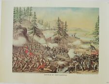 Civil War - Battle Of Chattanooga by Kurz and Allison 1863 12" x 16" Art Print