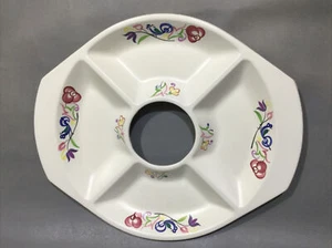 Plato de fiesta de cerámica para pool/plato de inmersión decorado a mano - Imagen 1 de 4