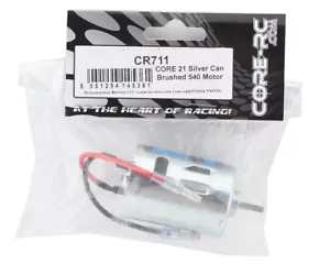 Core RC CORE 21T Silver Can Brushed 540 Motor (CR711) Tamiya Upgrade Motor New - Picture 1 of 3