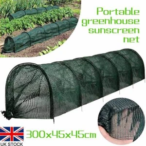 300cm Poly Tunnel Cloche Mini Green House Garden Grow Protect Plant Netting New - Picture 1 of 16