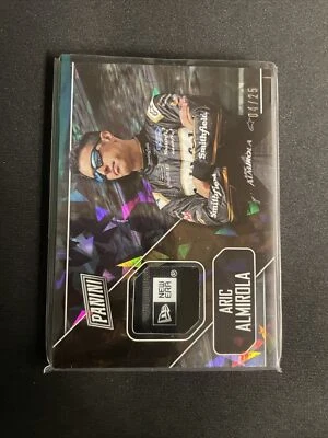 2018 Panni Father's Day NASCAR Driver Worn Hat Tag Patch /25 Aric Almirola #AA - Image 1 of 2