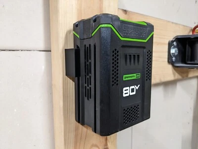 Tool Storage - Greenworks Pro 80v Battery Wall Mount or Undershelf Mount