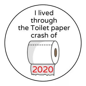 Toilet paper Stickers, labels, tags, - Picture 1 of 1