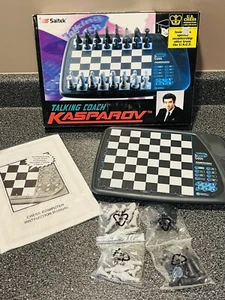 1996 Saitek Talking Coach Kasparov ELECTRONIC CHESS Tested - No Power Cord - Picture 1 of 14