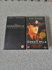 THE GREEN MILE SHAWSHANK REDEMPTION VHS PAL UK Video bundle tom hanks tim robbin