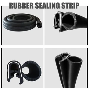 Auto Rubber Seal Weather Strip Door Window Lock Trunk Hood Edge Trim 14ft - Bild 1 von 6
