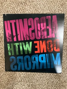 Aerosmith-2 LPs-Done With Mirrors 1985 Geffen 24091/Draw The Line 1977 Columbia - Picture 1 of 7