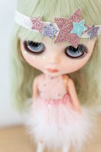 Stella Jade, Custom Blythe Doll, Ooak Blythe Mint Hair Licca Body Handmade