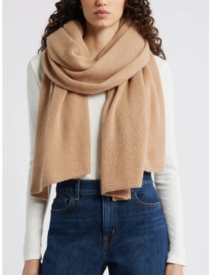 Bufanda de cachemir y cachemir reciclado Nordstrom. Tanino talla única/tostado Foto 1 de 4
