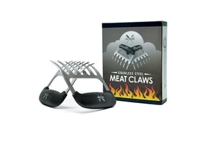 Meat Claws - Stainless Steel Smoker Accessories - Ultra-Sharp Meat Shredder w... - Picture 1 of 8
