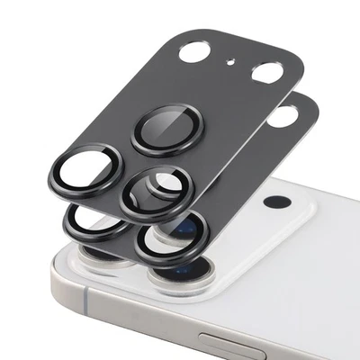 2 Packs For iPhone 17 Pro Max 17 Air Metal Glass Full Camera Lens Protector - Image 1 of 4
