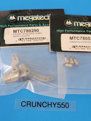 Megatech Tempest Gladiator Front Steering Hubs Kingpin Screws MTC780290 RC Part - Image 1 of 3