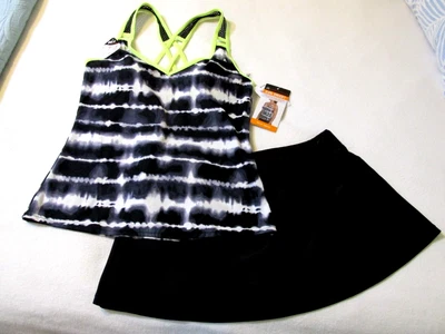 2 Piece ZeroXposur Tankini Top & Swim Skirt UPF 30  sz S  NWT - Image 1 of 4