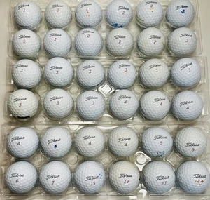 36 Titleist Pro V1X White Golf Balls 3 Dozen Near Mint 4A - AAAA Free Ship - Picture 1 of 13