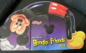 2004 Kellogg's Walt Disney World Event Bendin' Friends Collection Toys In Case - Picture 1 of 3