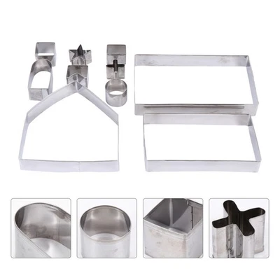  1 set / 10 pezzi di Natale Cookie Cutter Biscuit Mold Strumenti di cottura - Immagine 1 di 4