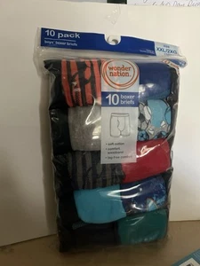 Wonder Nation Boxer Briefs 10 Pack BoysXXL 18 Multi Color NEW - Picture 1 of 5