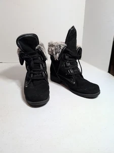 Danexx Rainer Damengröße 9 M schwarz SWADE Schnürsenkel modische Stiefeletten Bootie - Bild 1 von 10