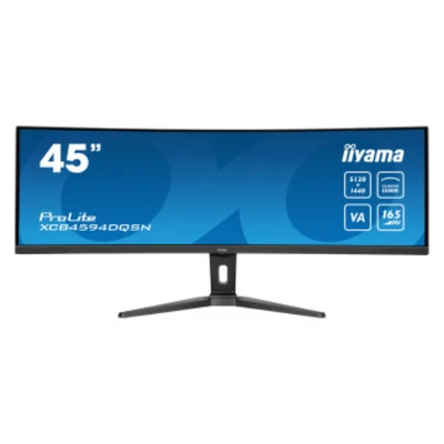 IIYAMA 45" ProLite Dual QHD VA 165Hz 0.8ms 1500R Curved Monitor XCB4594DQSN-B1 - Image 1 of 3