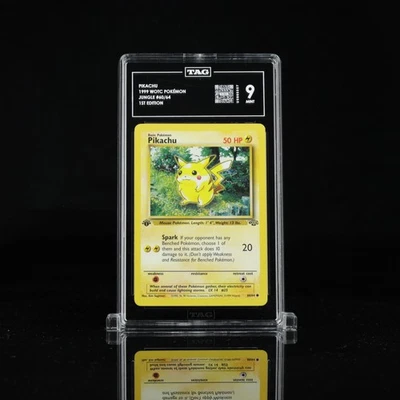 pikachu 60/64 jungle 1st edition tag 9 psa - Image 1 of 2