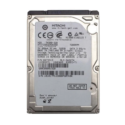 Hitachi Hts725032A9A360 Hard Disk 320Gb Sata 2.5" Interno Notebook Laptop Pcp Pc - Image 1 of 3