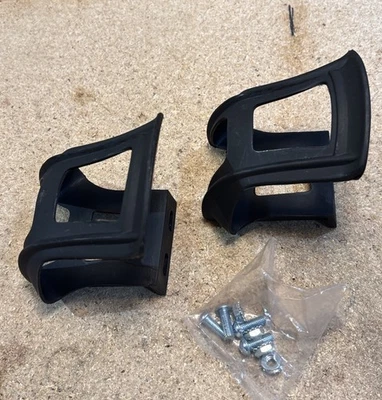Resin Black Strapless Toe Clips NEW With Hardware - Image 1 of 3
