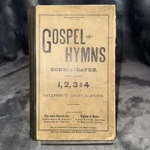 Antik - Gospel Hymnen konsolidiert Nr. 1, 2, 3 & 4 - mit Musik - 1886 - Bild 1 von 9