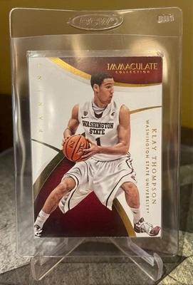 2015 Klay Thompson /99 - Immaculate Collection Collegiate #69 - WSU Cougars - Image 1 of 3