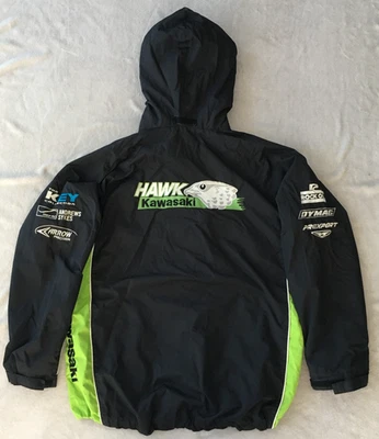 Chaqueta Hawk Kawasaki Hombre Negra Verde Racing Motorsport Talla M Foto 1 de 4