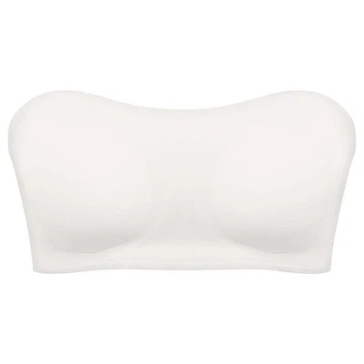 Mujeres Básico Elástico Sin Costuras Sin Tirantes Tubo Bandeau Sujetador Acolchado Ropa Interior EE. UU. Foto 1 de 4