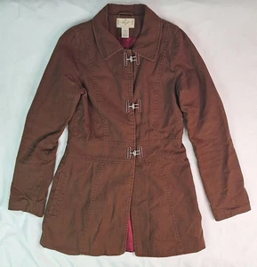 Fossil Canvas Blumenerde Damen Gr. Small rotes Futter Made in Hong Kong Mantel - Bild 1 von 6