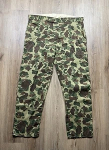 70s Vintage Duck Camo Men’s Hunting Pants Size 41x31 Camouflage Outdoors - Picture 1 of 9