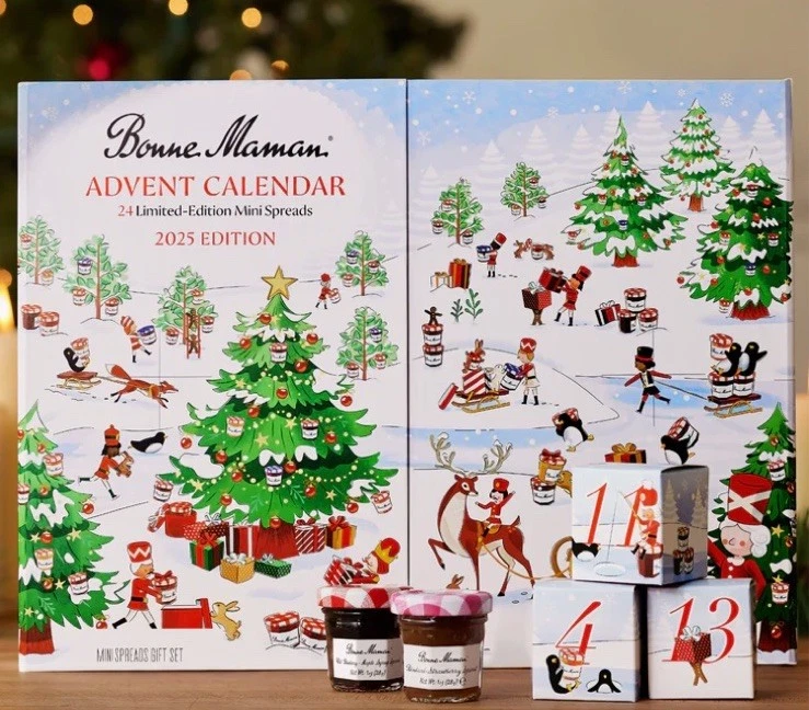 Bonne Maman 2020 Advent Calendar 24 Mini Fruit Spreads Honey Limited Edition