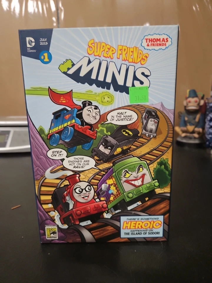 SDCC 2015 THOMAS THE TRAIN DC SUPER FRIENDS MATTEL MINIS NRFB See Pics