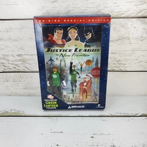 DC Justice League The New Frontier DVD 2 Disc Box Set 2008 With DC Direct Figure - Picture 1 of 16