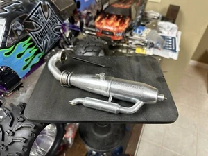 Traxxas Tmaxx Big Block Aluminum Pipe Exhaust T-Maxx 2.5 .15 Savage - Picture 1 of 5