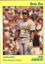 1991 Star Home Run #3 Jose Canseco A's  /1500 C44644