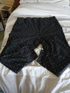 brand new black polka dot leggings size 24 - Picture 1 of 5