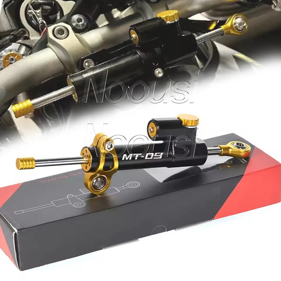 PARA YAMAHA MT-09 MT09 FZ-09 FZ09 CNC Aluminio Dirección Estabilizador Amortiguador Soporte Foto 1 de 4