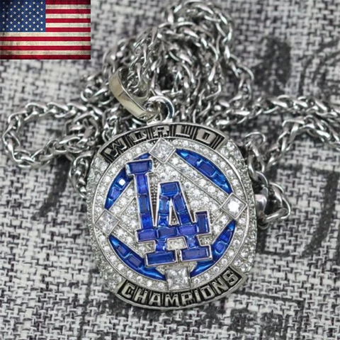 2020 OFFICIAL Los Angeles Dodgers Championship Pendant Necklace World Series New Cover