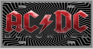 L@@K! ACDC Black Ice Nummernschild - Vanity Auto Tag - Bild 1 von 1