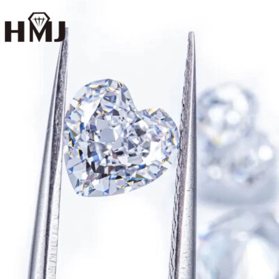 Corazón de hielo triturado blanco D suelto circonita cúbica AAAAA CIRCONITA piedra piedras preciosas joyería Foto 1 de 4