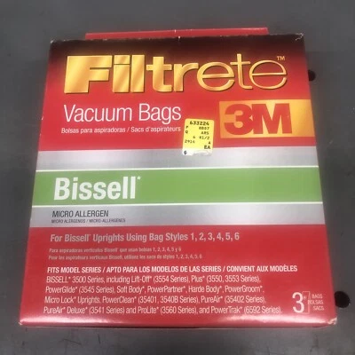 Filtrete 3M Bissell Universal Micro Allergen Vacuum Bags, 3 Ct 66707A / 66707Q - Image 1 of 2