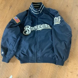 Helena Brewers Pioneer League Baseball Jacket Sewn Milwaukee Player Issued XL - Picture 1 of 8