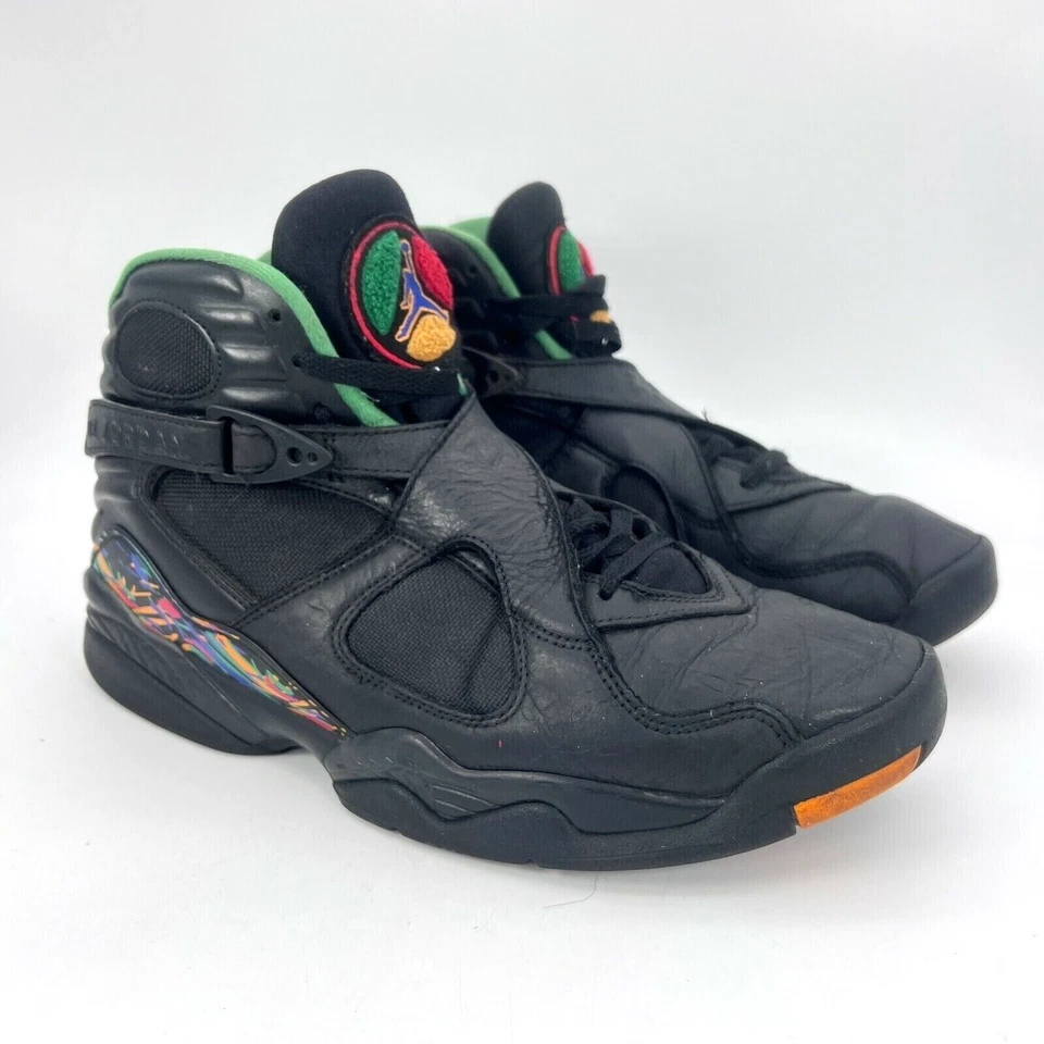 Nike Air Jordan 8 VIII Tinker Air Raid Negro Concord Aloe 305381-004 Talla 10.5 Foto 1 de 4