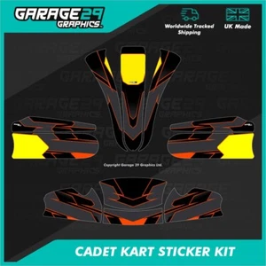 CADET MK20 KART STICKER KIT - CYCLONE - COLOUR 4 - CUSTOMISABLE - Picture 1 of 3