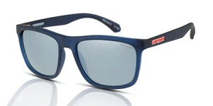Superdry Sunglasses Men's SDS-5015 106 Navy-Red/Silver Mirror Official Stockist - Picture 1 of 4