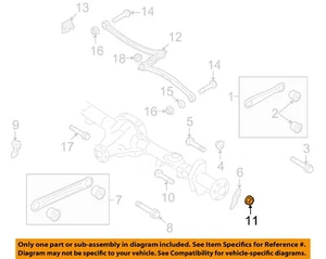 Rear Suspension-Lower Control Arm Nut W520215S436 (Set Of 4) - Picture 1 of 1